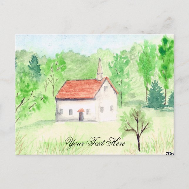 Country Chapel Postcard (Front)