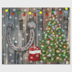 Country Charm Christmas Wrapping Paper