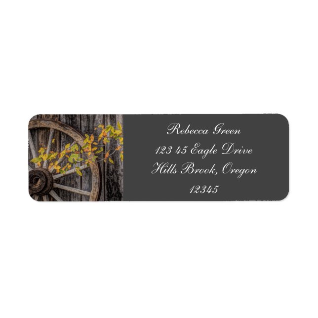 Country Charm - Rustic Western Wagon Wheel (Front)