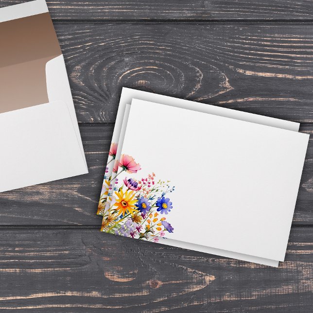 Country Charm Wildflowers Wedding  Envelope (Creator Uploaded)