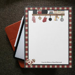 Country Check Recipes Notepad<br><div class="desc">Personalise this cute country style full page recipe note pad with a name or other text. Design is printed on all sheets. Created in part with graphics by Alice Smith purchased at www.digiwebstudio.com. An economical way to add pages to any recipe binder accepting 8.5 x 11 paper. NEW: Matches these...</div>