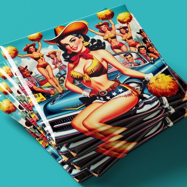 Country Cheerleader Pin-up Magnet (Creator Uploaded)