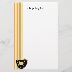 Country Chick Shopping List Stationery