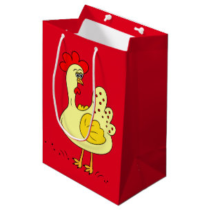 Country Chicken cartoon medium gift bag