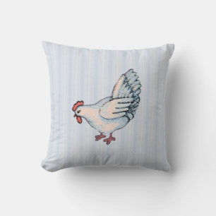 Country Chicken Throw Pillow