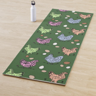 Country Chickens Yoga Mat