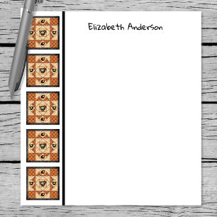 Country Chicks Quilt Border Note Pad