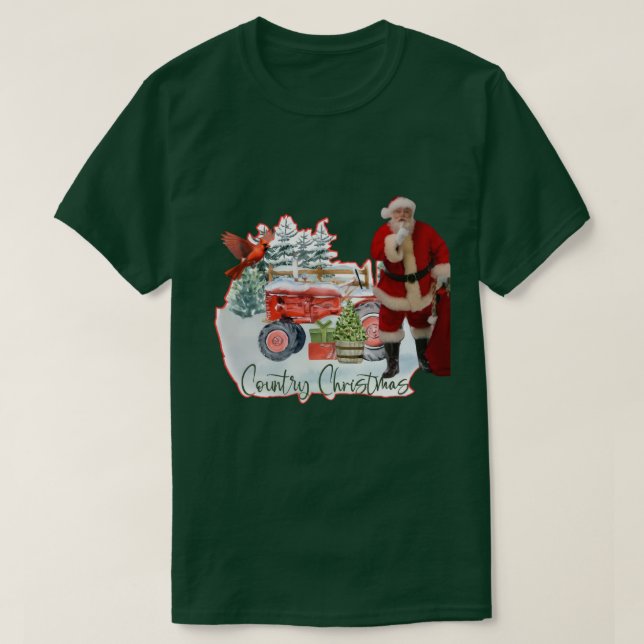 Country Christmas 2 T-Shirt (Design Front)