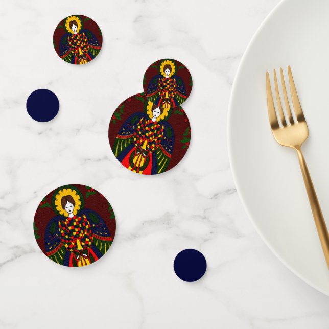 Country Christmas Angel Confetti (Group)
