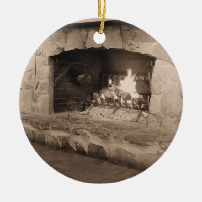 Country Christmas at the Cabin Ornament (Front)