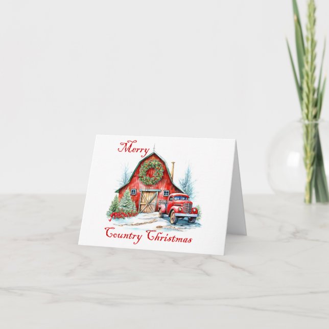 Country Christmas Card (Front)