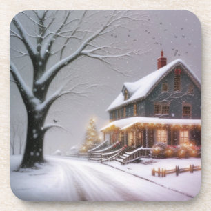 Country Christmas Coaster
