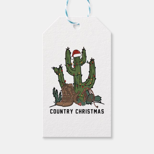 Country Christmas Gift Tags (Front)