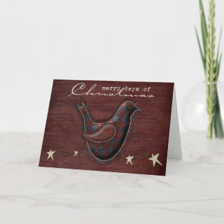 Country Christmas Greeting Card