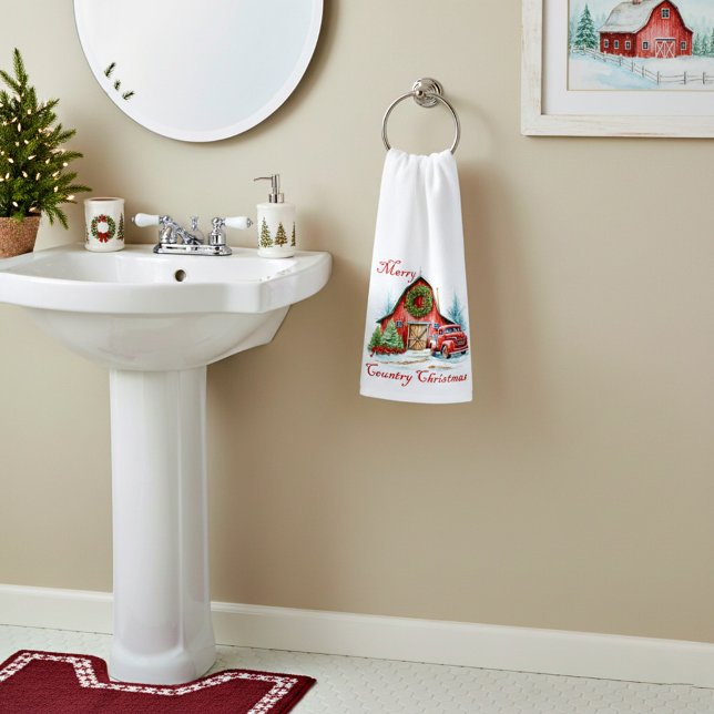 Country Christmas Hand Towel (Creator Uploaded)