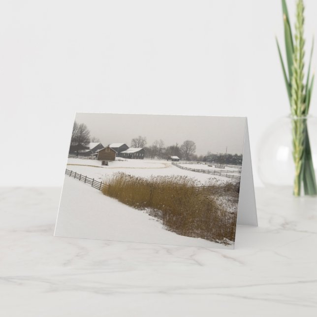 Country Christmas Holiday Card (Front)