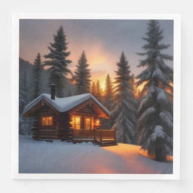 Country Christmas Napkin (Front)