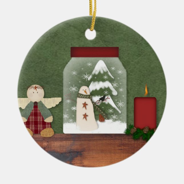 Country Christmas Ornament (Front)
