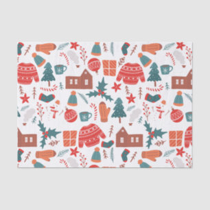 Country Christmas with Socks, Sweaters and Mittens Tissue Paper