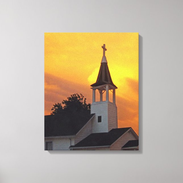 Country Church Canvas Print (Front)