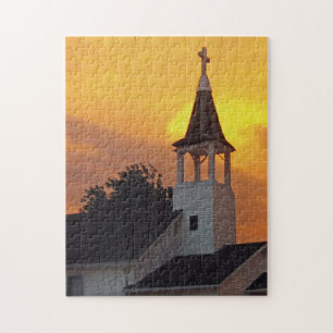 Country Church Jigsaw Puzzle