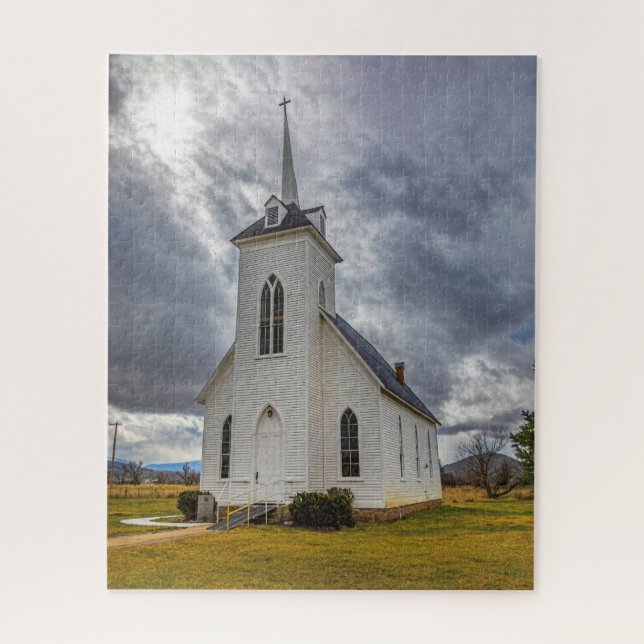 COUNTRY CHURCH JIGSAW PUZZLE (Vertical)
