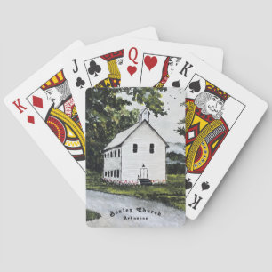 Country Church Playing Cards