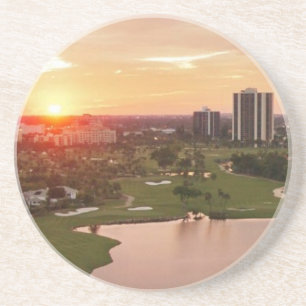 Country Club at sunset, Aventura, Florida Coaster