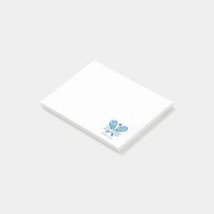 Country Club Name Tennis Team Rackets Motif Custom Post-it Notes