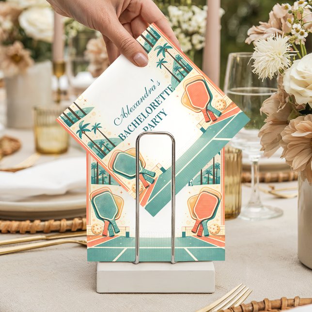 Country Club Pickleball Bachelorette Napkin (Creator Uploaded)