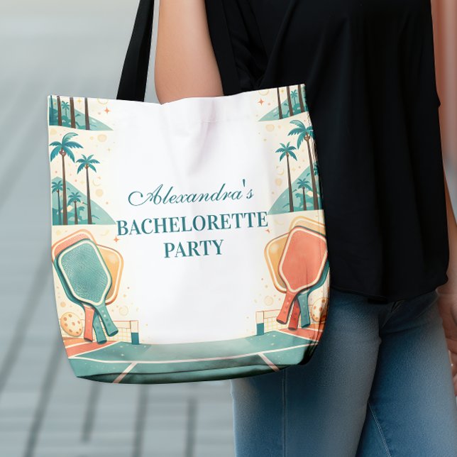 Country Club Pickleball Bachelorette Tote Bag (Creator Uploaded)