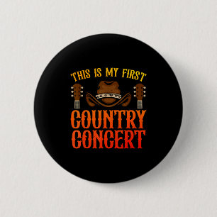 Country Concert Art For Men Women Kids Country Mus 6 Cm Round Badge