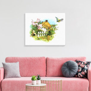 Country Cottage Canvas Print