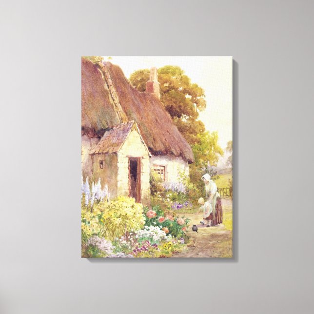 Country Cottage Canvas Print (Front)
