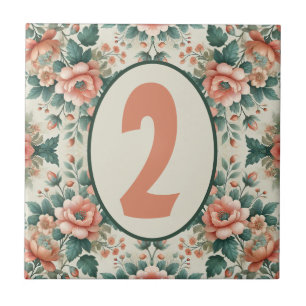 Country Cottage Floral Customisable Tile