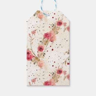 Country Cottage Floral Gift Tag