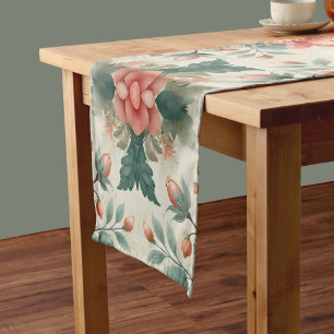Country Cottage Floral Pattern  Short Table Runner