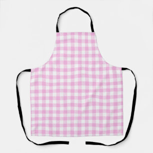 Country Cottage Pink Plaid Kitchen Apron