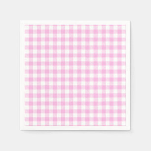 Country Cottage Pink Plaid Napkin