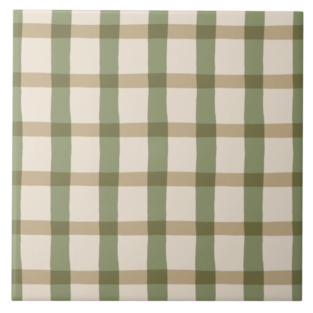 Country Cottage Plaid Tile (Front)
