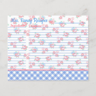 Country Cottage Shabby Chic Floral Personalised