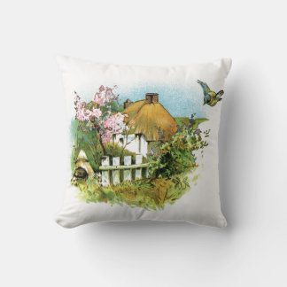 Country Cottage Throw Pillow