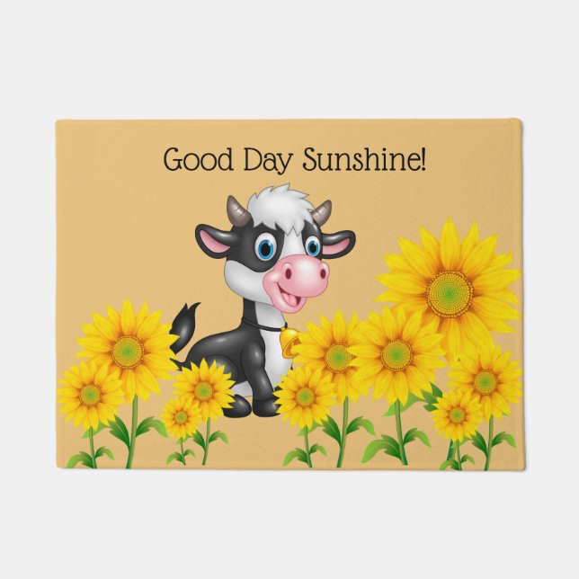 Country Cow Doormat (Front)