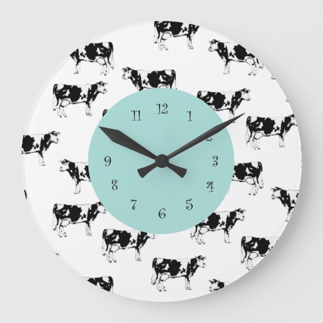 Country Cow Kitchen Wall Clocks (Front)