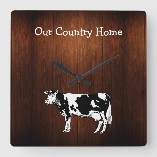 Country Cow Wall Clocks (Front)