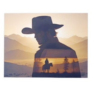 Country Cowboy Adventure Outdoors Nature Escape Notepad