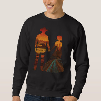 Country Cowboy & City Girl Silhouette Sweatshirt