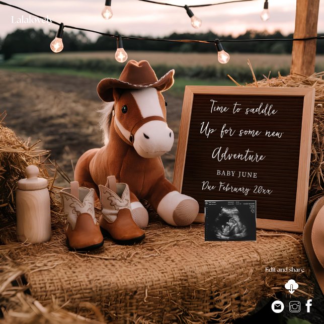 Country cowboy horse Pregnancy Announcement  (Creator Uploaded)