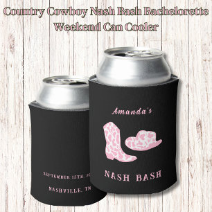Country Cowboy Nash Bash Bachelorette Weekend  Can Cooler