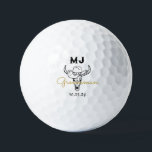 Country Cowboy Personalised Groomsmen Monogram Golf Balls<br><div class="desc">Personalised gifts for groomsmen with old western cowboy theme. Decorated with cowboy hat with vintage western font. Text and background colour are editable using the Design Tool to fit your occasion. Get this customise gift for wedding,  bachelor party,  engagement party or any other special occasions.</div>